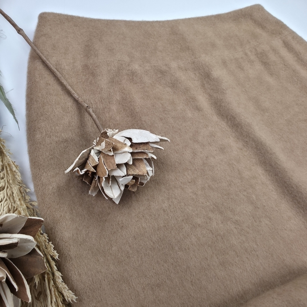 Talbots Camel Hair Elegant Tan Women's Skirt Sz 12 - Picture 5 of 11